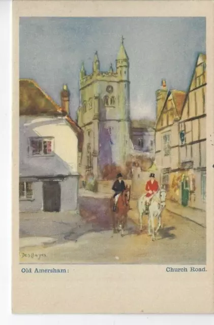 Old Amersham Church Road Postcard by Suttley & Silverlock Unused