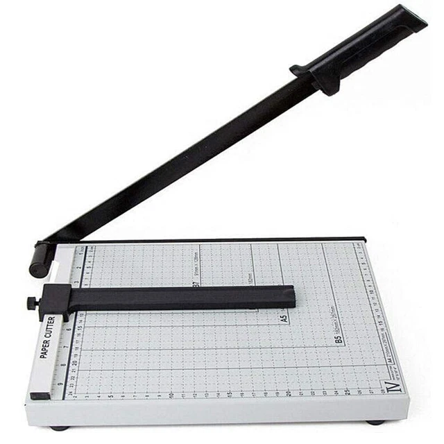 A4 TO B7 12" Paper Cutter Metal Base Guillotine Page Trimmer Blade