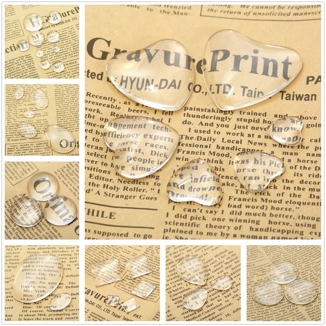 Fashion Round Glass Crystal Cabochon Flat Back Tile DIY Crafts Jewellery Making