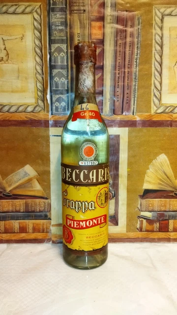 Grappa Piemonte Beccaris 75cl 40% anni 60