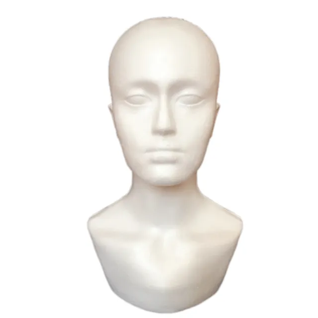 Mannequin Head Model Easy to Clean Smooth Hat Display Mannequin Foam