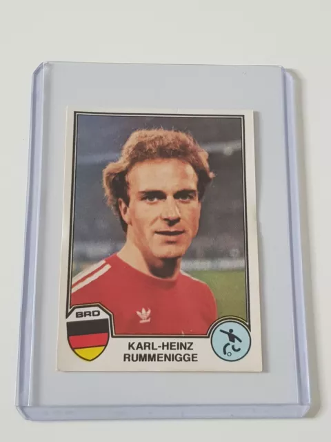 Panini Euro Football 82 Sports Superstars unused album sticker Rummenigge 147