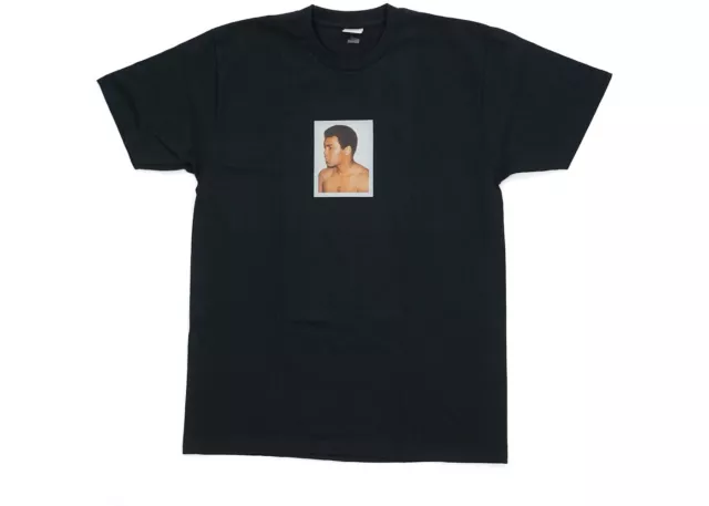 DS New Supreme Muhammad Ali Tee T-shirt SS16 rare box Bogo Medium black warhol
