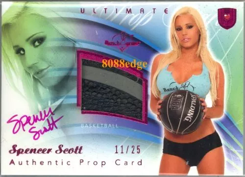 Benchwarmer Ultimate Prop Pink Auto:spencer Scott 11/25 Swatch Autograph Playboy