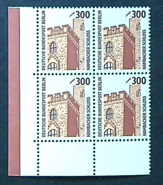 Berlin 1988 MiNr. 799 A postfrisch 4er Block / Viererblock mit Eckrand 3