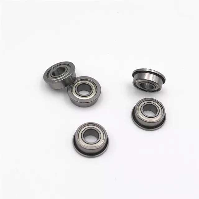 30pcs F683ZZ 3x7x3mm Miniature Flange Deep Groove Ball Bearing Metal Shielded