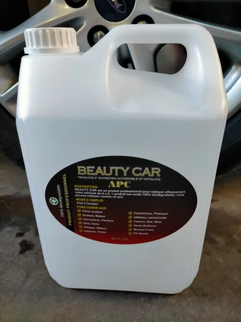 BEAUTY CAR APC  produit nettoyage voiture Produit professionnel 5 Litres