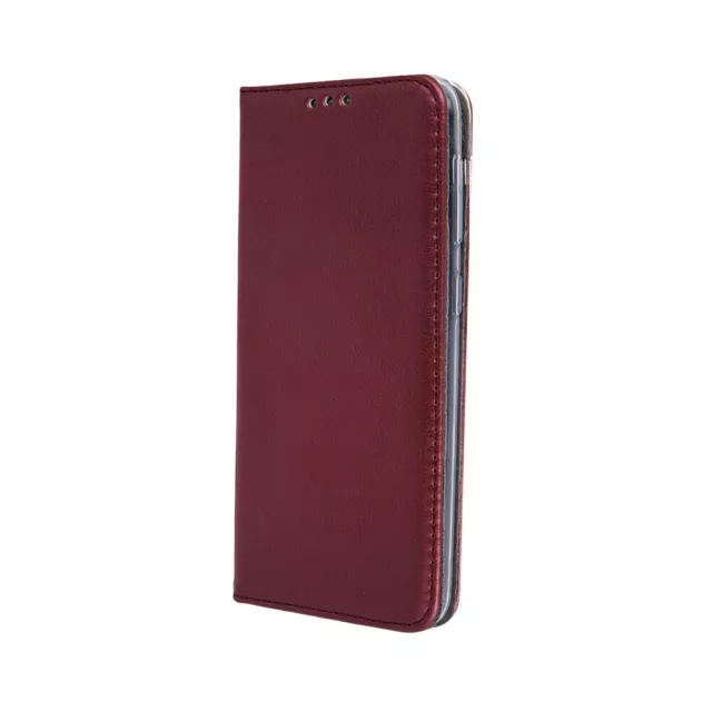 FÜR SAMSUNG GALAXY M34 5G - SKIN BOOK Hülle Tasche Schutz Handy Case WEINROT