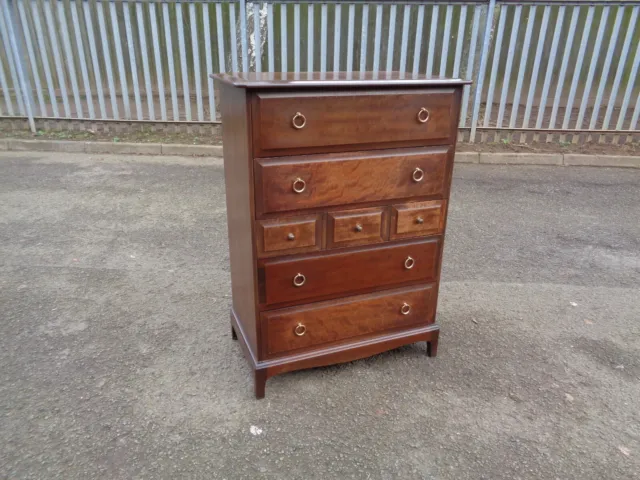 Mahogany Stag Minstrel Tall Chest Of 7 Drawers