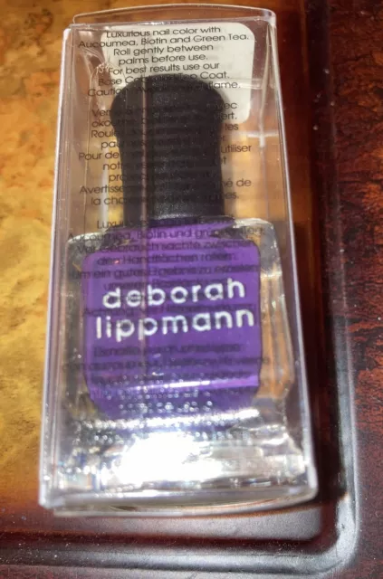 Deborah Lippmann Nail Polish Call Me Irresponsible Dark Purple .5 Oz Halloween