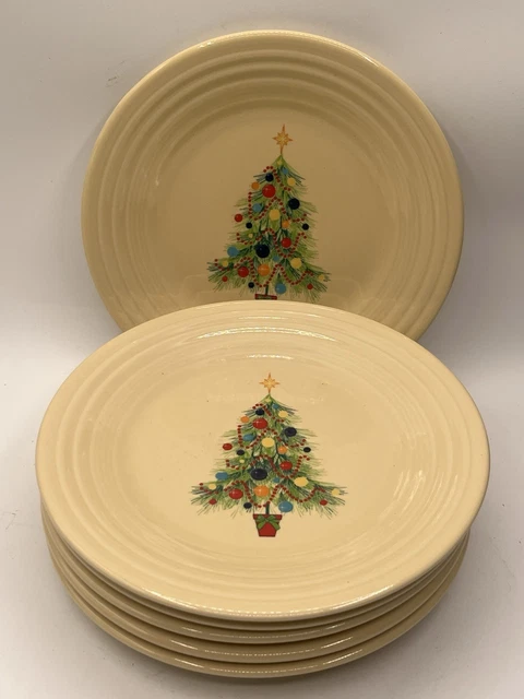 FIESTA CHRISTMAS Tree Luncheon Plates 9