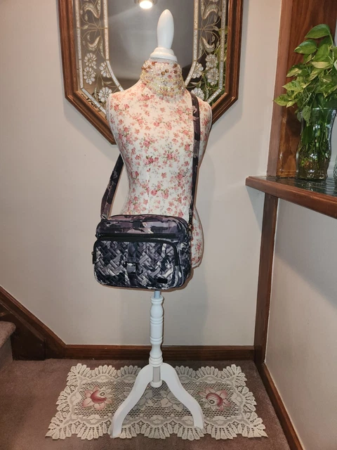 Lug Carousel XL RFID Shoulder Bag / Crossbody- Camo Midnight (EXCELLENT COND.)