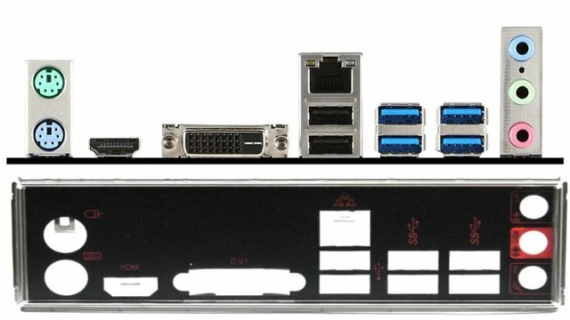i/o shield plaque arriere en PLA pour ASUS M4N98TD EVO