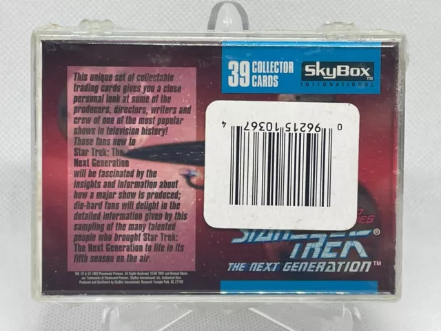 Star Trek Next Generation Behind the Scenes 1993 Skybox Factory Sealed Set 2