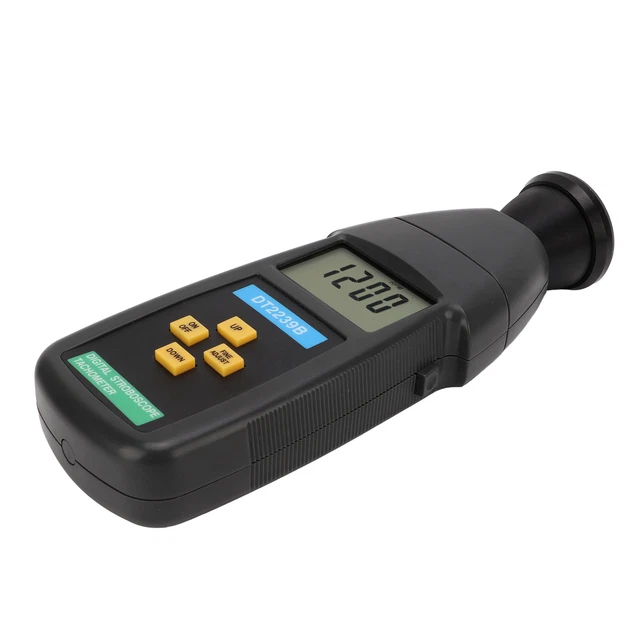 DT2239B Digital Stroboscope Flash Tachometer NonContact Stroboscope Tachometer