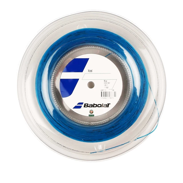 BABOLAT B243077-136:16R Xcel 16G Blue Reel Tennis String