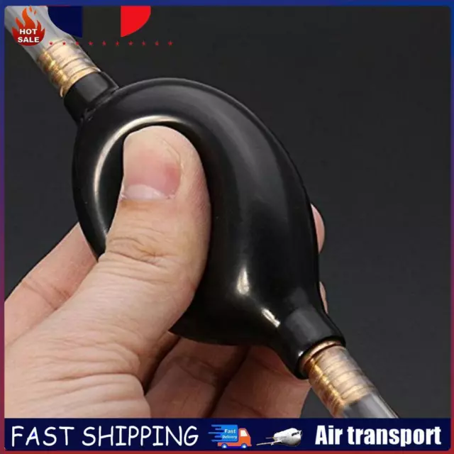 Siphon Hose Liquid Transfer Manual Hand Pump for Gas Water Oil Aquarium FR