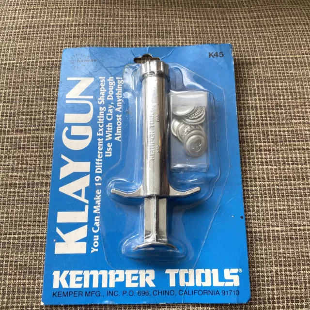 Kemper Tools Klay Gun K45 19 Different  Disc Shapes Clay Dough USA New NIP