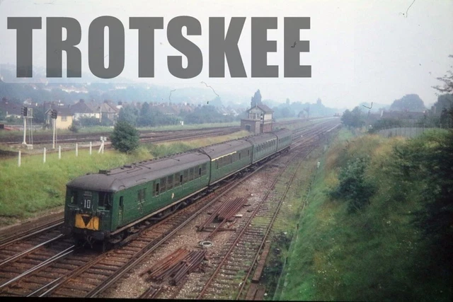 35MM SLIDE BR British Rail Electric EMU Class 401 2BIL 2013 c1968 ...