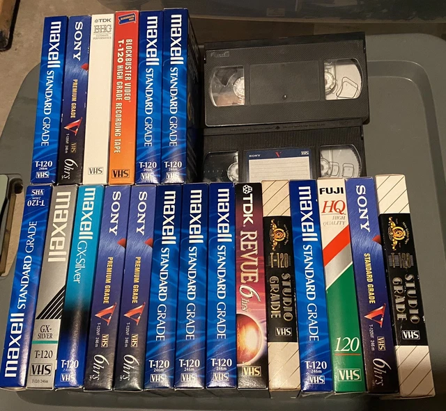 LOT OF 22 VHS Prerecorded Tapes Sold as USED Blanks Excellent
