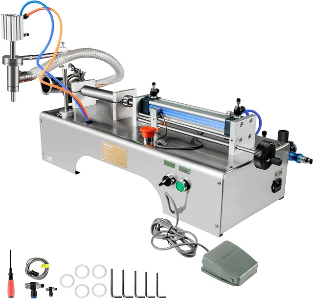 Horizontal Pneumatic Liquid Filling Machine 10-300Ml, Pneumatic Bottle Filling M