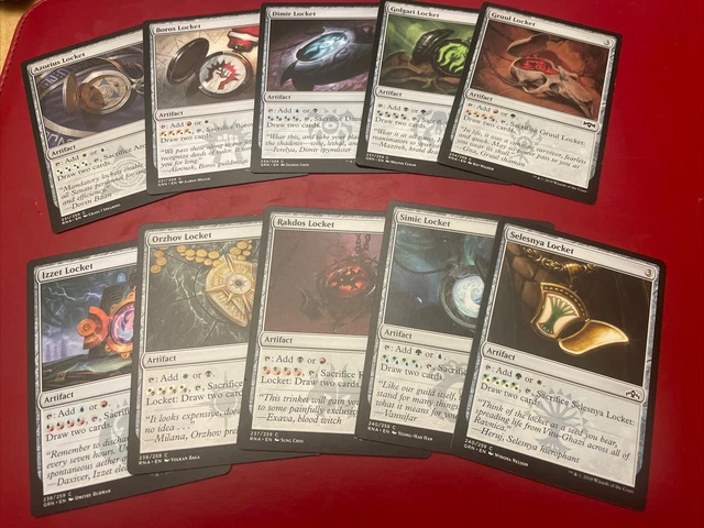MTG-Izzet,Boros,Dimir,Orzhov,Gruul,Golgari Locket etc-Guilds of Ravnica - NM