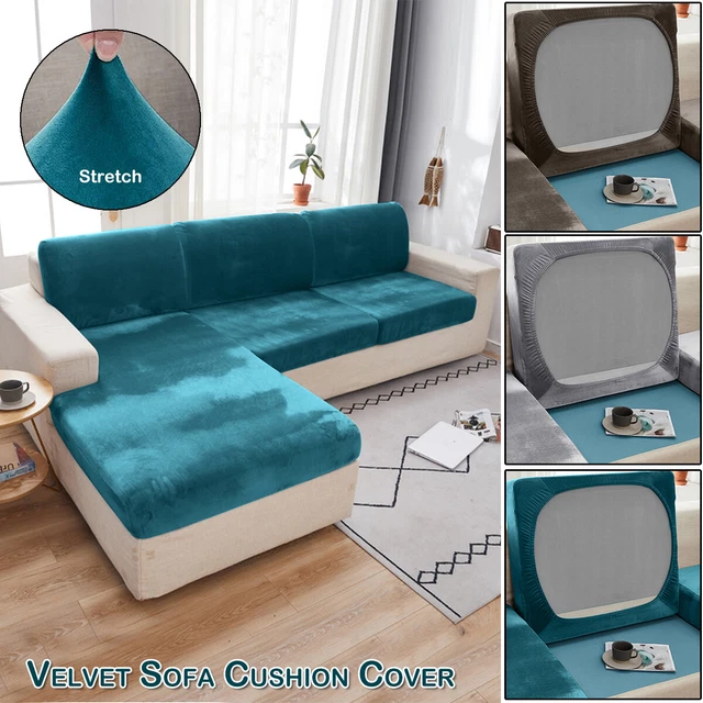 1/2/3/4 Seater Sofa Seat Velvet Cover Jacquard Sofa Cushion Furniture Protector/