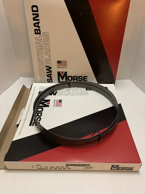 MORSE 7' 9" x 3/4" .035 M42  4/6 Band Saw Blade (High Speed Steel)
