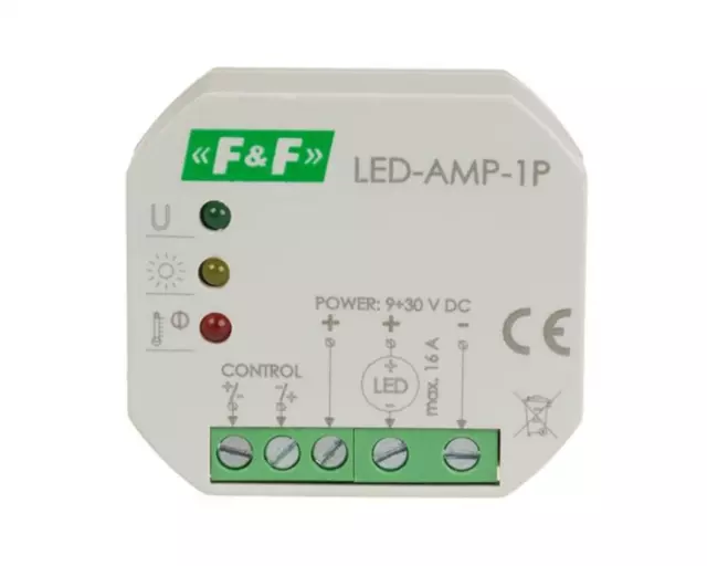 F&F LED-AMP-1P LED Signal Verstärker Amplifier Leistungsverstärker 12V 24V DC