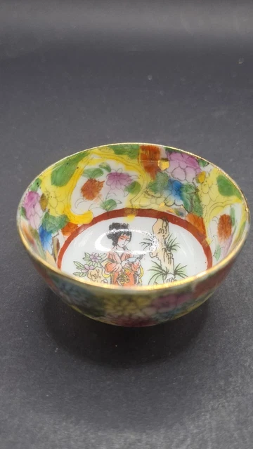 China Cloisonne Schüssel  Schale Deko Ornamente Handarbeit 063002 5*2,5cm