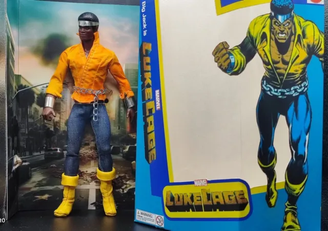 Big Jim Mattel Big Jack  Action-Figur Luke Cage Marvel Mockup Ungelaufen New