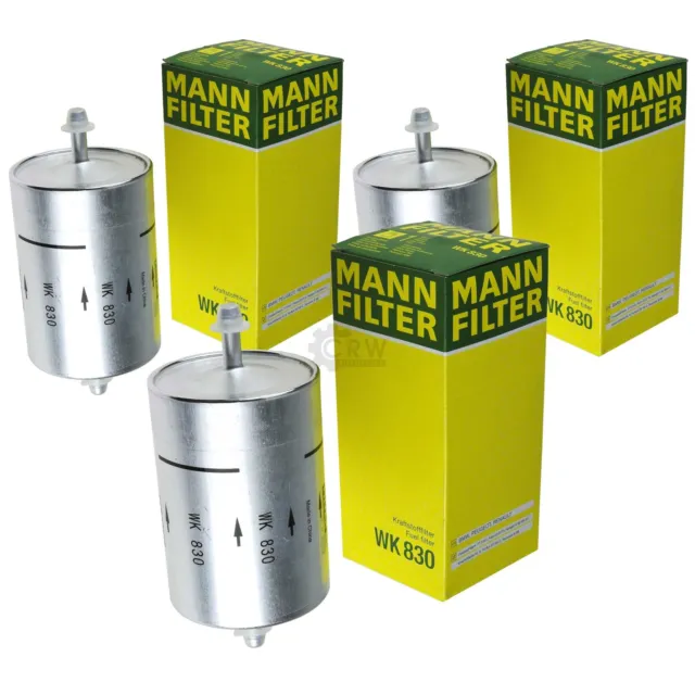 3x Originale MANN-FILTER Filtro Carburante WK 830 Benzina Filtro