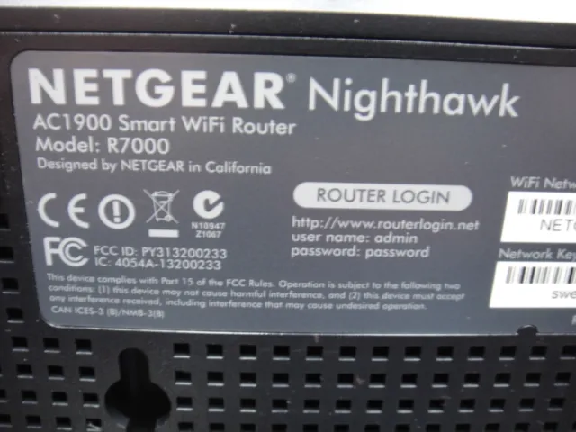 NETGEAR R7000-100PAS Nighthawk AC1900 1300 Mbps Wireless AC Router