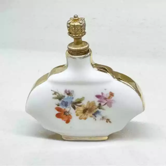 Vintage Miniature Porcelain Empty Perfume Bottle Made in Germany Marked