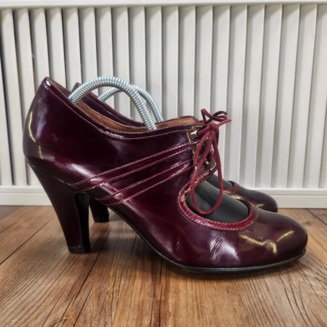 SOFFT MIRANDA WOMENS 12M Burgundy Red Patent Leather Mary Jane Pumps ...