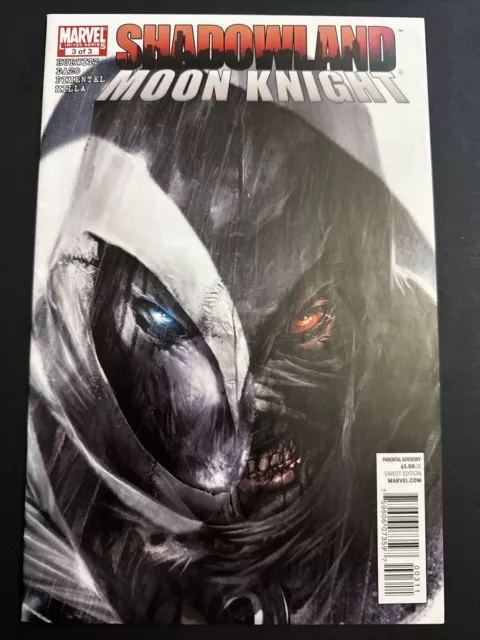 Shadowland Moon Knight 3 Mattina Variant Cover Marvel 2010 Hot NM 1st Print Rare