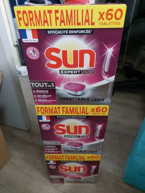 Tablettes lave-vaisselle Sun Expert Plus IMBATTABLE format Famille=180 tablettes