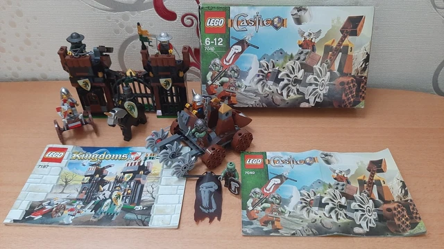 Lego Castle Lot De 2 Set 7187 Kingdoms + Set 7040 Fantasy Era Chateau Rare
