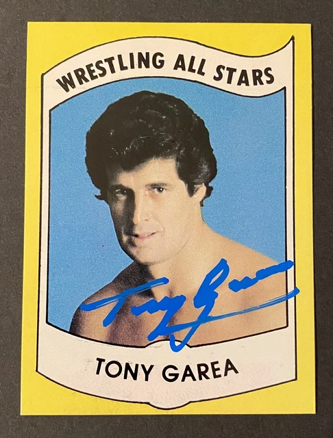 1982 Wrestling All - Stars Series B - #2 "TONY GAREA" Autographed Card