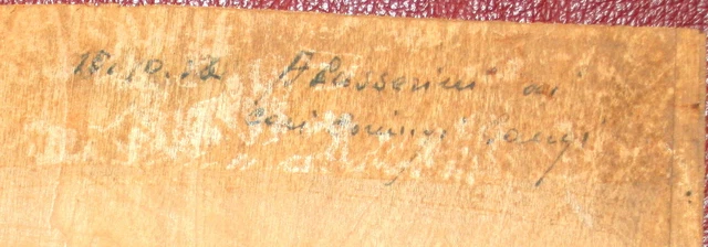 DIPINTO AD OLIO SU TAVOLETTA ANNI '50, FIRMATO PASSERINI CON DEDICA a mio padre. 2
