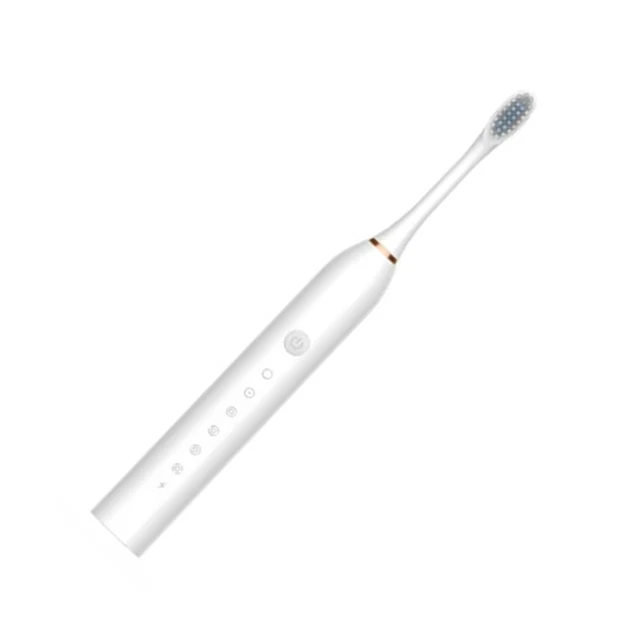 Cepillo de dientes eléctrico 6 velocidades indicador de luz USB carga cepillo de dientes sónico QT