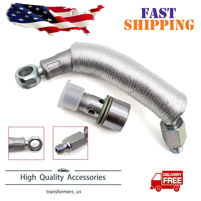 ANODZU Turbo Oil Feed & Return Pipe Drain for 667-023 Turbocharger Line Replacement Kit Fit for Chevy Cruze Sonic Buick Encore 1.4L, Replace 55587854 555592600 55568031 55567067