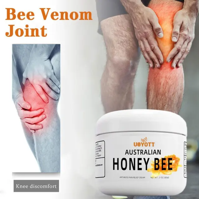 Crema para articulaciones veneno de abeja alivia el dolor en la columna lumbar mano pie gel de yeso ~