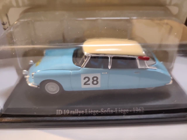 ATLAS NOREV UH Citroën DS ID 19 #28 Rallye Liège-Sofia-Liège 1962 1/43 Voiture