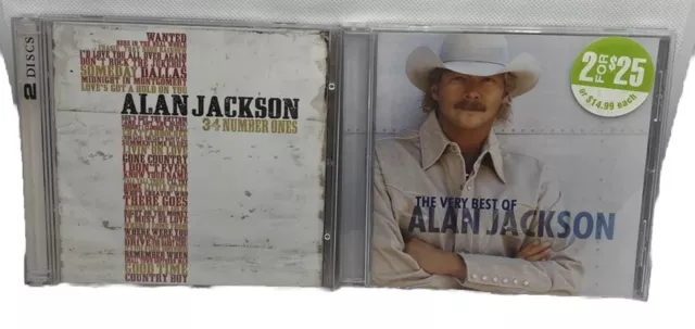 34 Number Ones & The Very Best of by Alan Jackson Double CD Free Postage