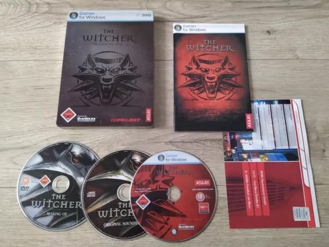 The Witcher 1 2 & 3 - Steel Case PC DVD STEELBOOK G2 Exclusive