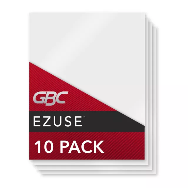 GBC EZUse Thermal Laminating Pouches, Letter Size, 5 mil, 10 Pack