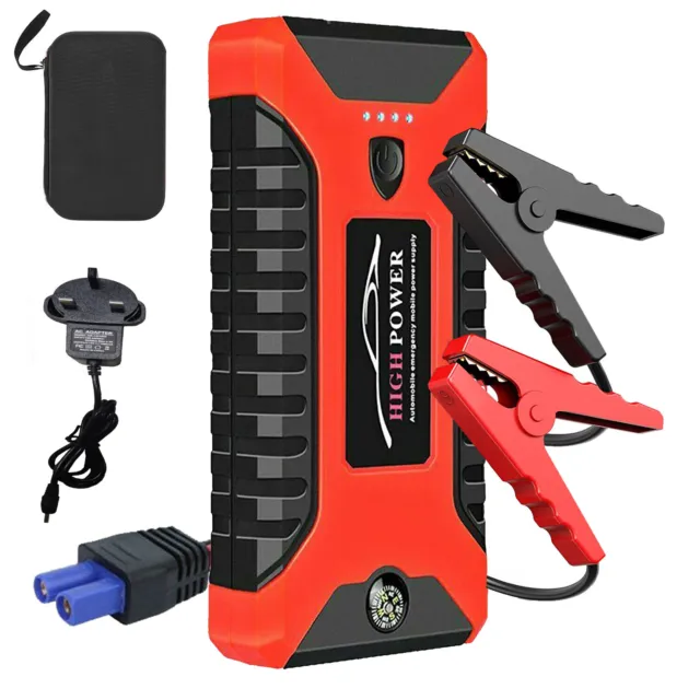 BRPOM Car Jump Starter, 3000A Peak 23800mAh (Up to 10.0L Gas or 8.0L Diesel  Engine, 50 Times) 12V Auto Booster Battery Charger Jump Box with Quick