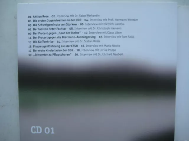 3 CDs DDR-Geschichte in Augenblicken Jugendweihe bis Biermann-Ausbürgerung MfS 2