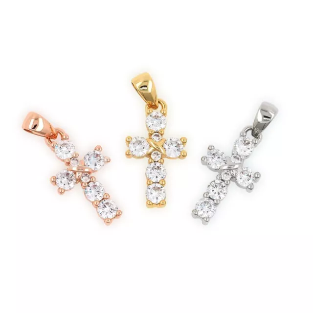 Brass and cubic zirconia stone Cubic Zirconia Charms  Jewelry Accessories